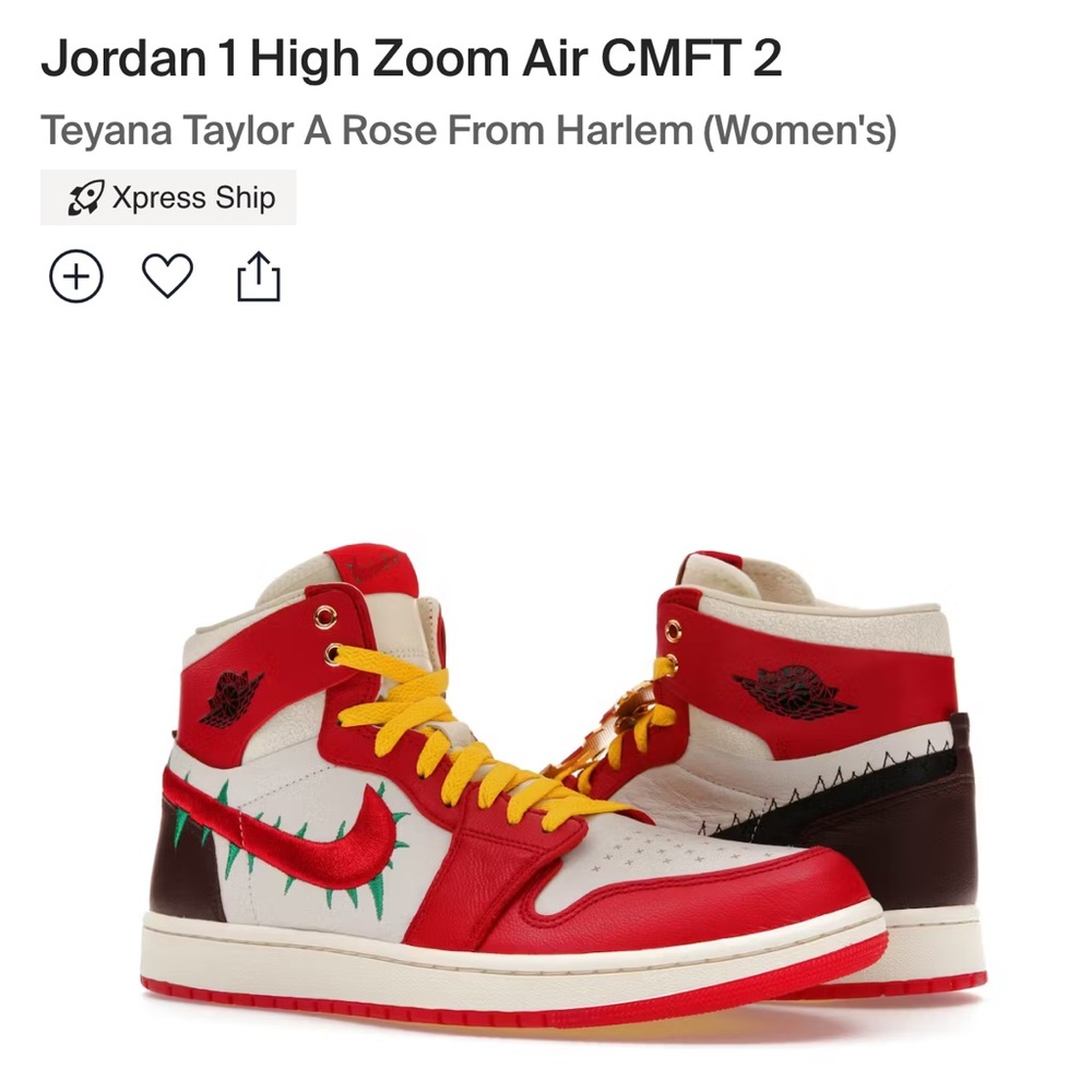 Teyana Taylor x Air Jordan 1s (LIMITED EDITION) NEW in box